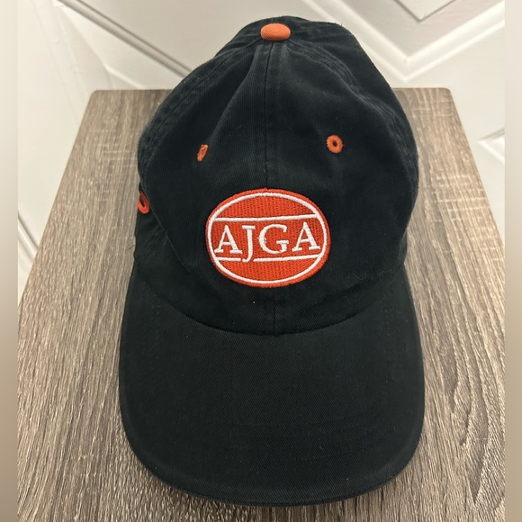 AJGA American Junior Golf Association Hat Cap Justin Leonard Black Ahead Vintage - Picture 1 of 9